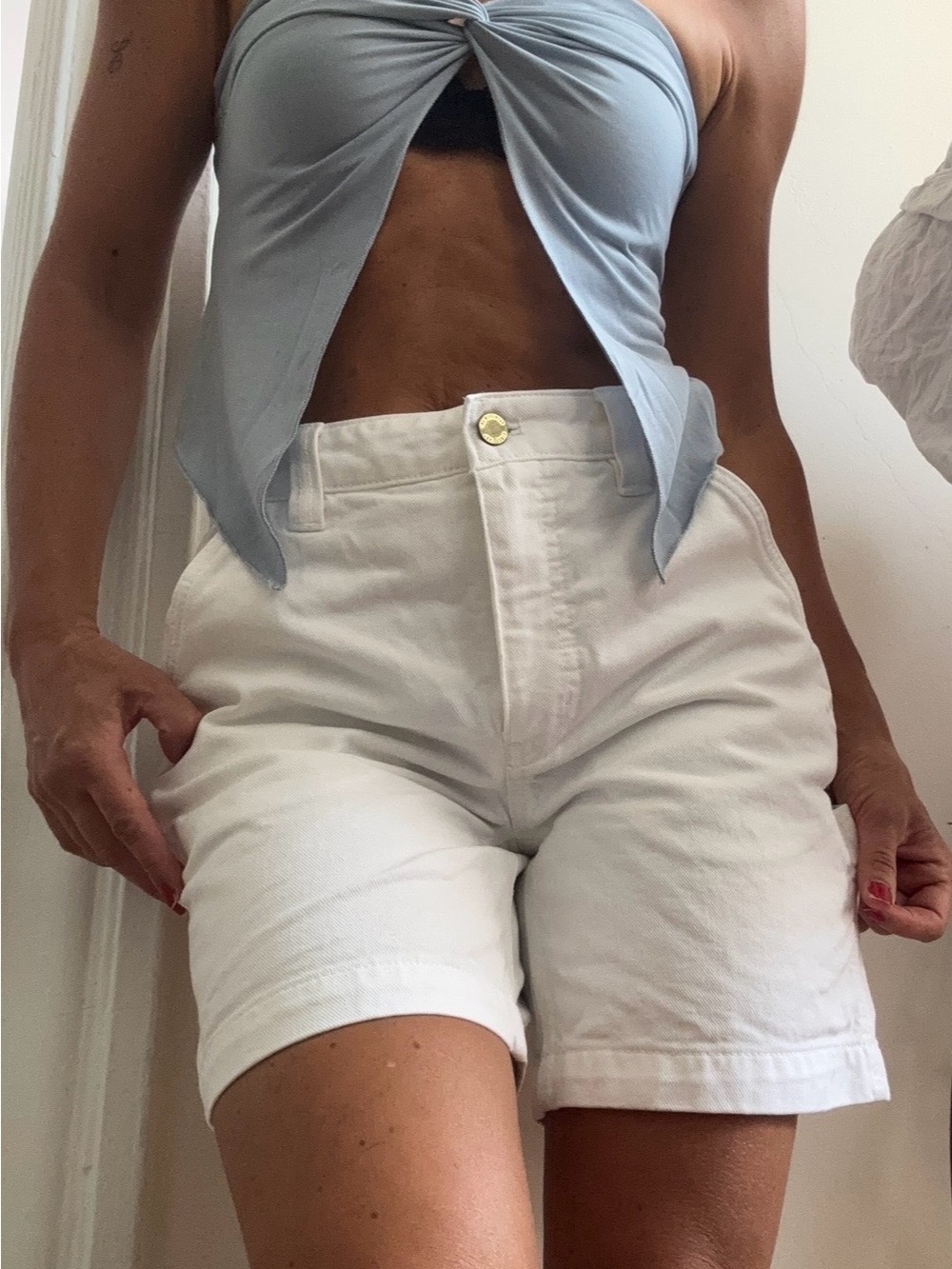 Aritzia High-Rise White Women’s Shorts